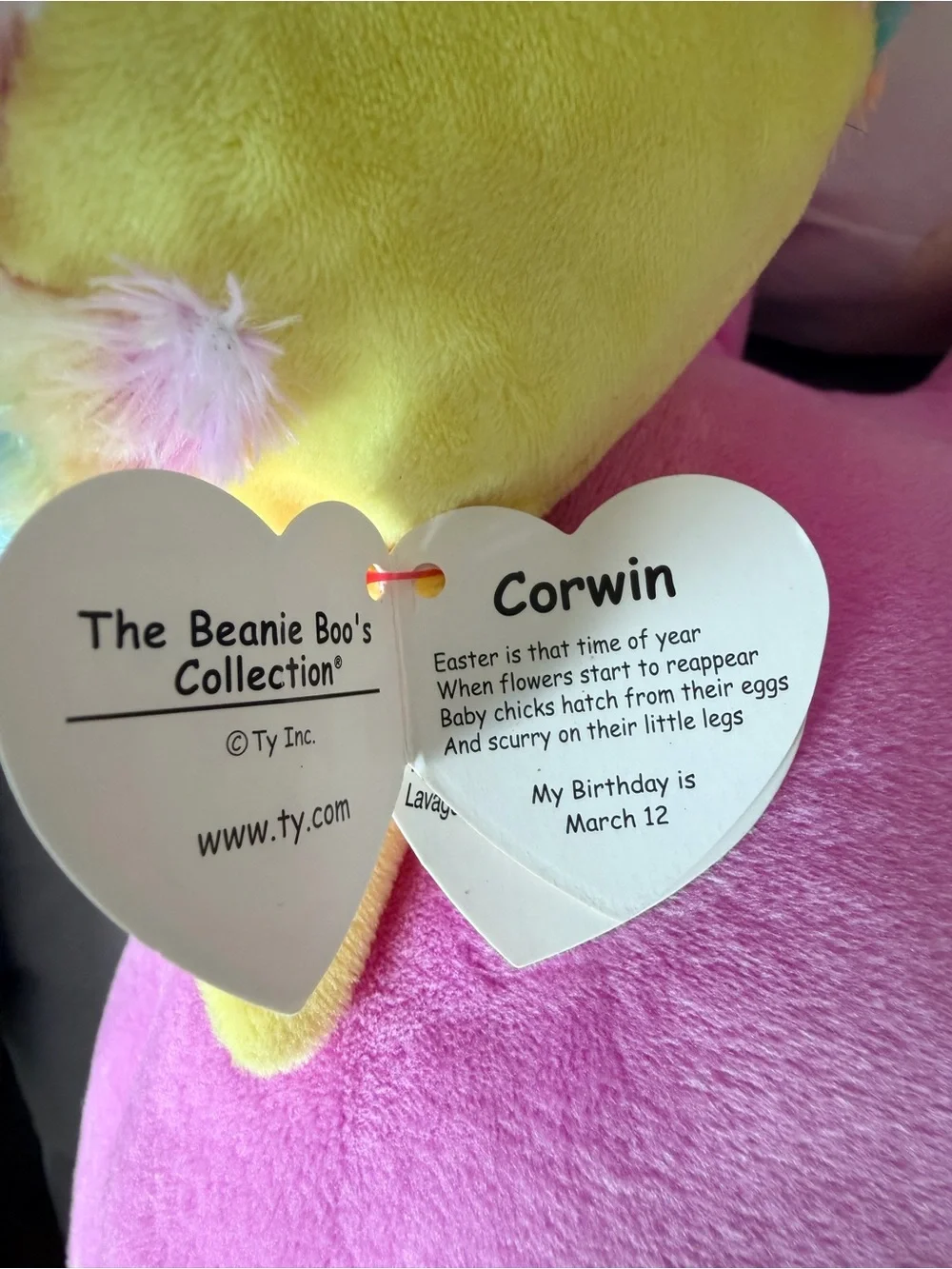 Ty Silk Beanie Boos - CORWIN the Easter Chick in Egg (6 Inch) 2022 Plush Toy